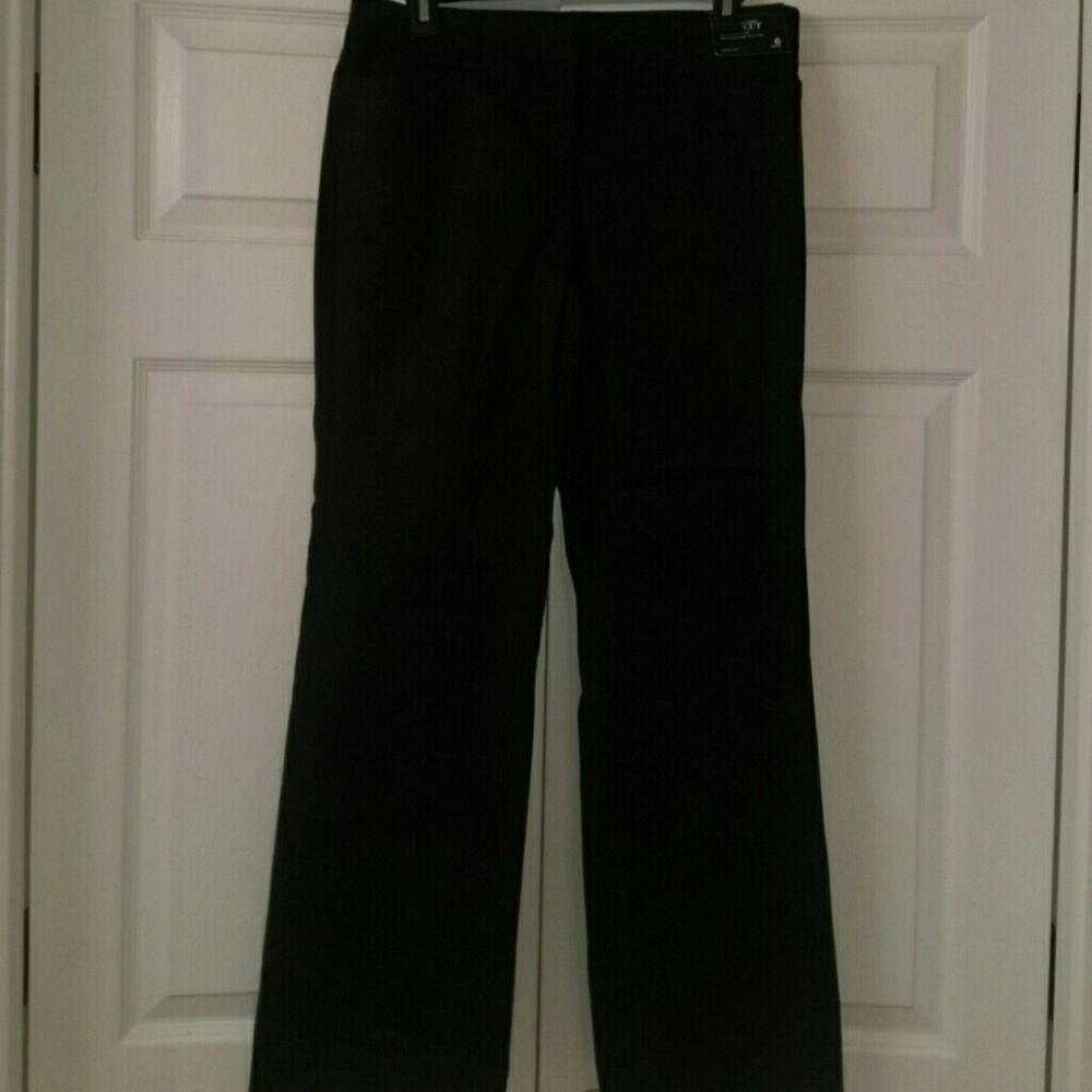 Black stretch bootcut pants